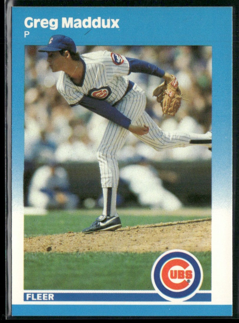 Greg Maddux 1987 Fleer Update #U-68 Chicago Cubs