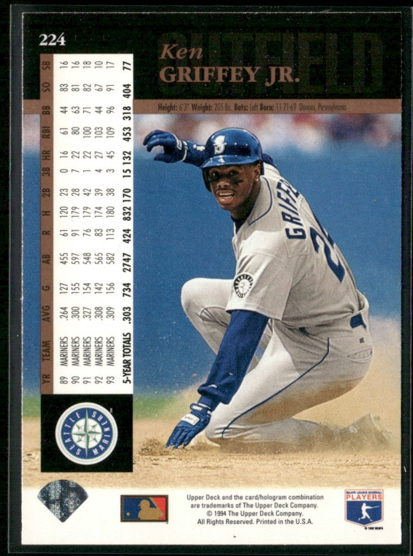 Ken Griffey Jr. 1994 Upper Deck #224 Seattle Mariners