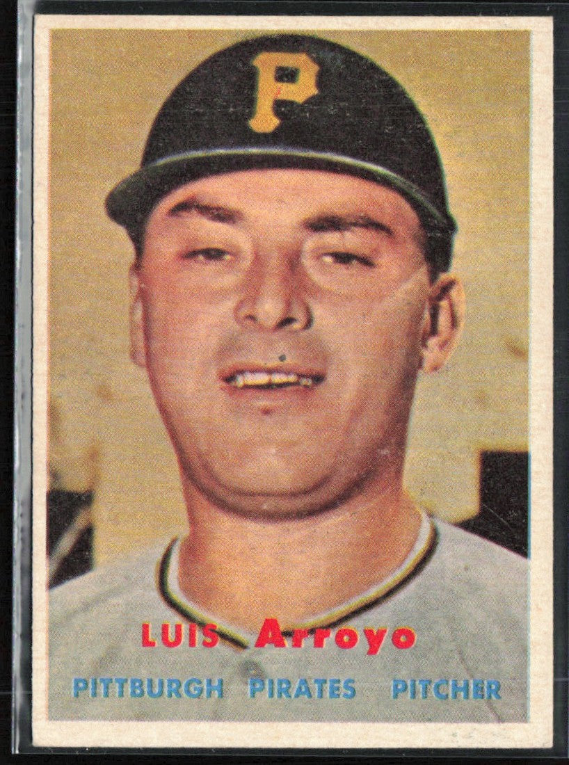 Luis Arroyo 1957 Topps #394 Pittsburgh Pirates