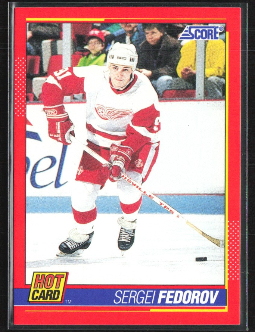 Sergei Fedorov 1991 Score Hot Card #4 Detroit Red Wings
