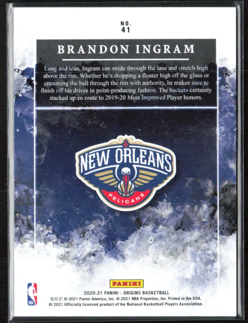 Brandon Ingram 2020 Panini Origins Blue /99 #41 New Orleans Pelicans