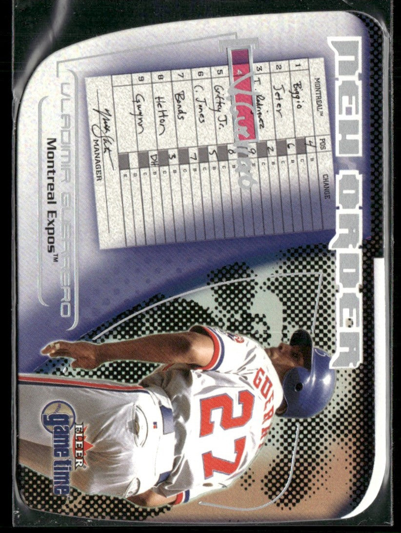 Vladimir Guerrero 2001 Fleer Game Time New Order #11NO Montreal Expos
