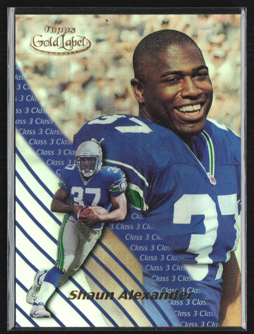 Shaun Alexander 2000 Topps Gold Label Class 3 RC #85 Seattle Seahawks