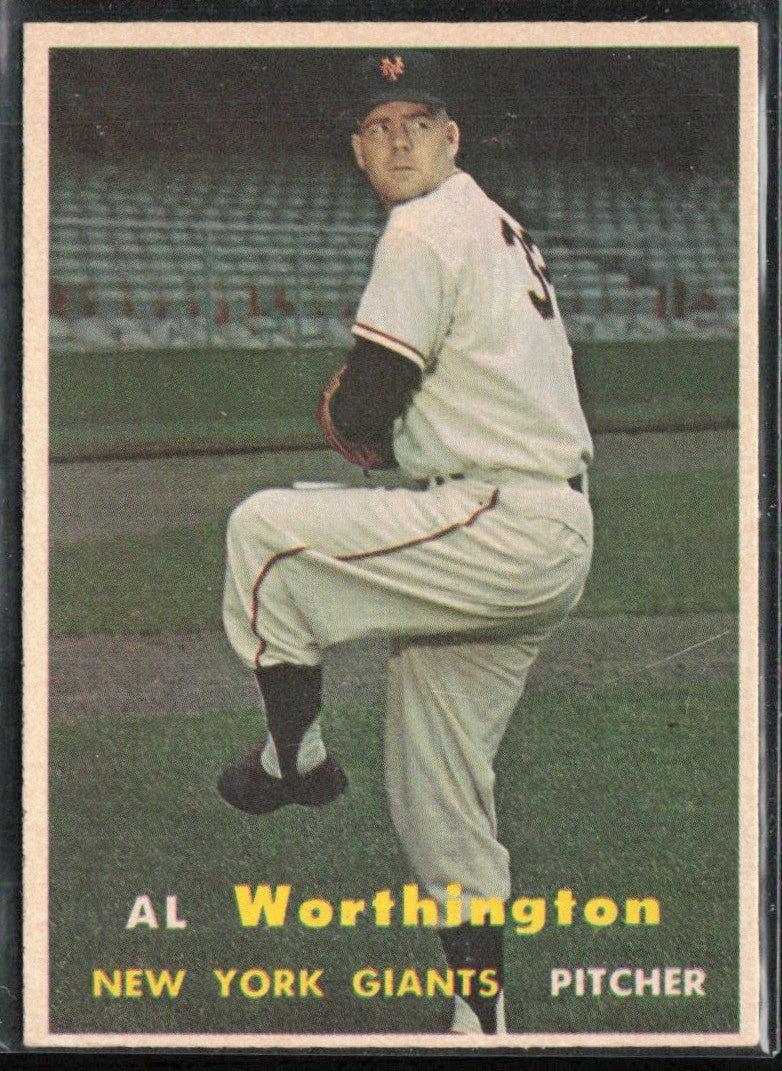 Al Worthington 1957 Topps #39 New York Giants