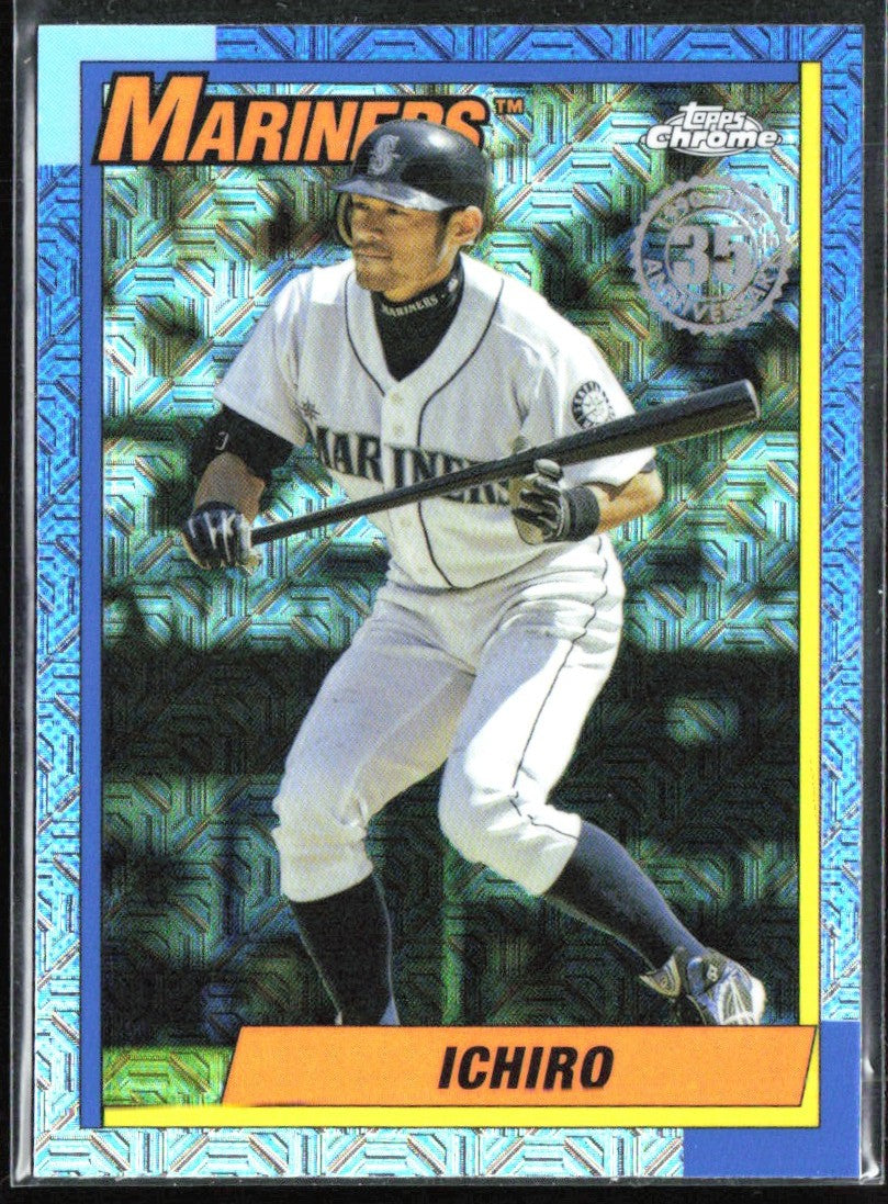 Ichiro Suzuki 2025 Topps Chrome 1990 Silver Pack #T90C-93 Seattle Mariners