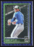 Bobby Witt Jr. 2025 Donruss Optic Blue Velocity #27 Kansas City Royals