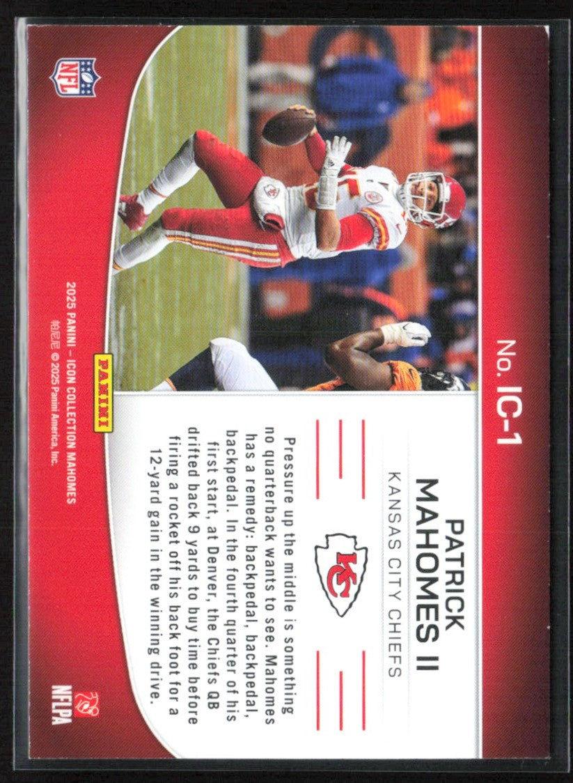 Patrick Mahomes II 2025 Panini Icon Collection Highlights #IC-1
