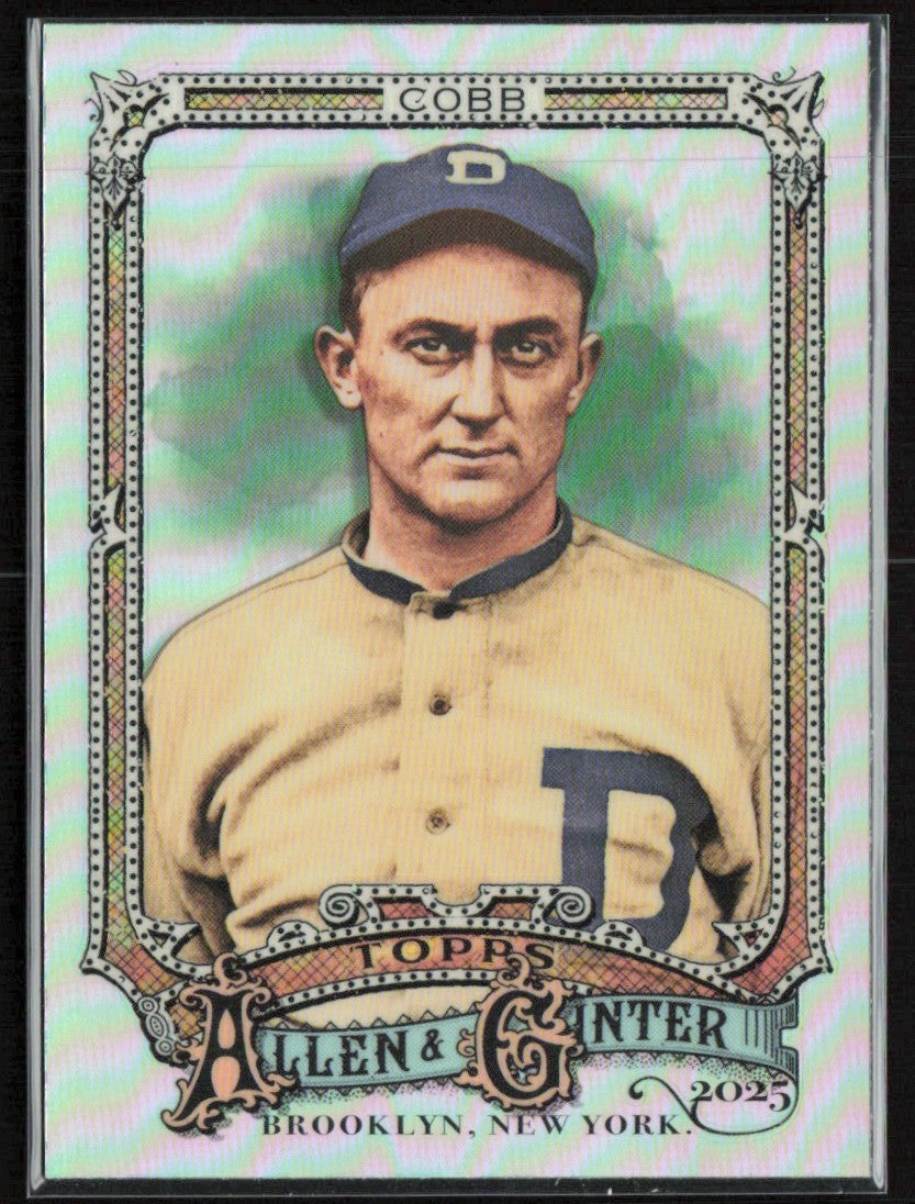 Ty Cobb 2025 Topps Allen & Ginter Chrome Refractor #55 Detroit Tigers