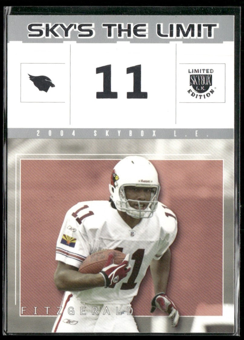 Larry Fitzgerald 2004 Fleer SkyBox Limited Edition Sky's the Limit RC #13