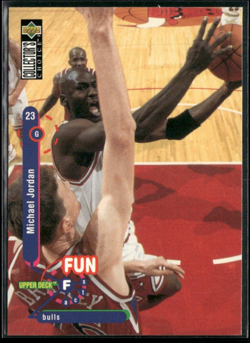 Michael Jordan 1995 Upper Deck Collector's Choice Fun Facts #169 Chicago Bulls