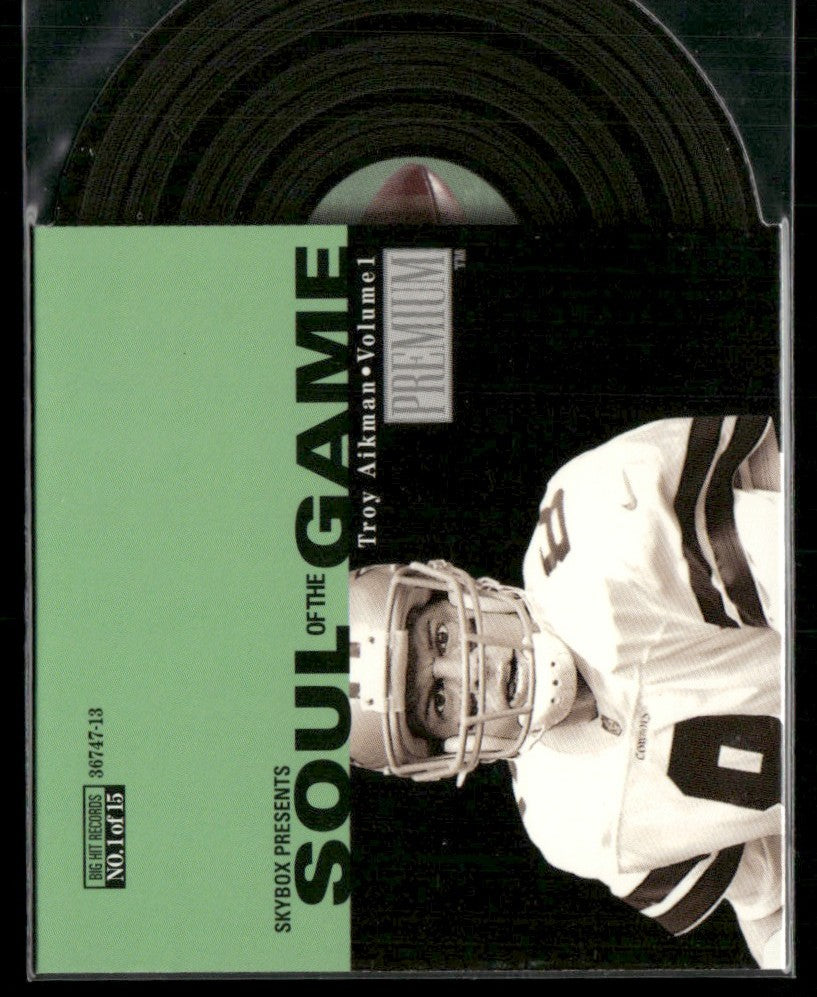 Troy Aikman 1998 Skybox Premium Soul of the Game #1SG Dallas Cowboys