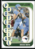 Drake Maye 2024 Panini Score Protential RC #2 New England Patriots