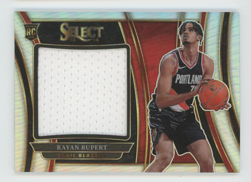 Rayan Rupert 2023 Panini Select Jumbo RC Jersey #RJS-RR Portland Trail Blazers