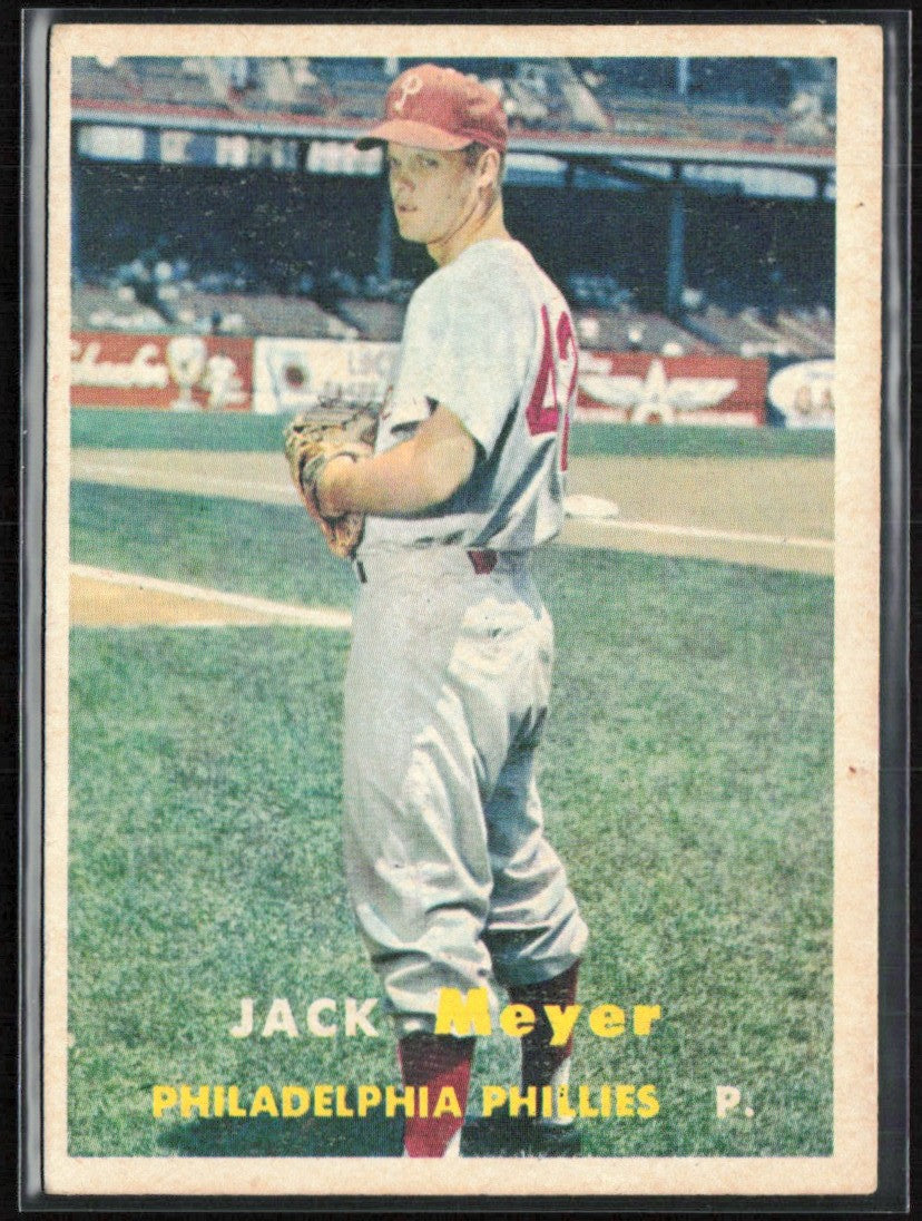 Jack Meyer 1957 Topps #162 Philadelphia Phillies