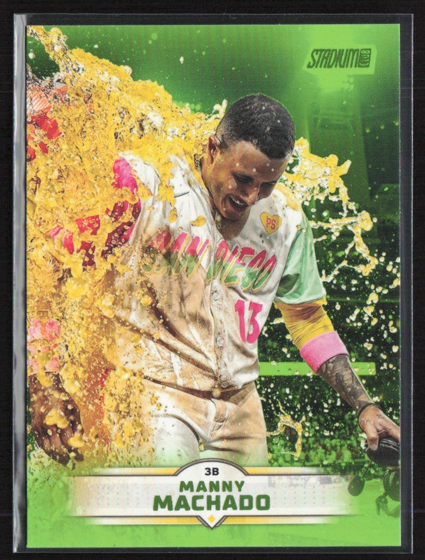 Manny Machado 2025 Topps Stadium Club Lime Green Foil #180 San Diego Padres