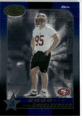 John Engelberger 2000 Leaf Certified Blue RC /2000 #184 San Francisco 49ers