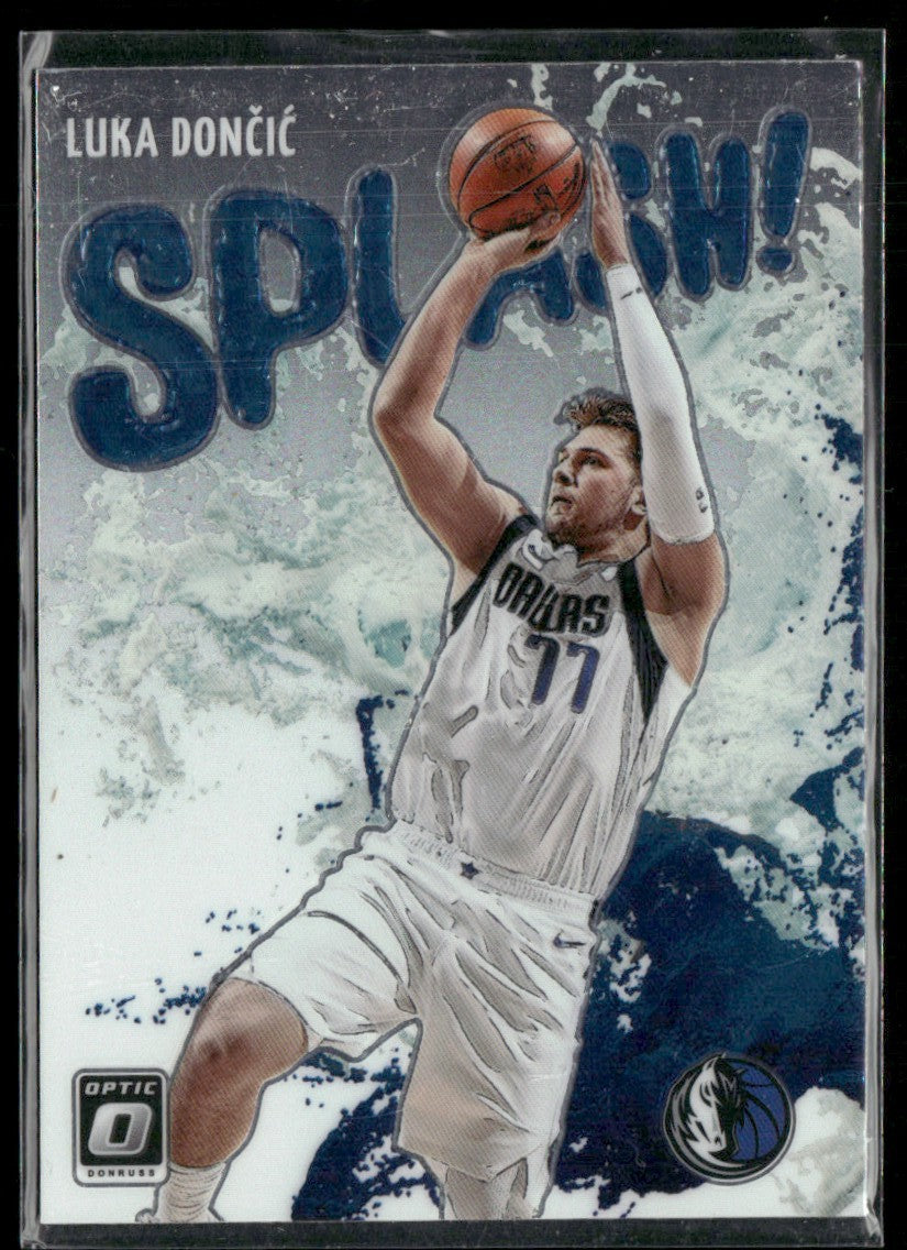 Luka Doncic 2021 Donruss Optic Splash! #4 Dallas Mavericks