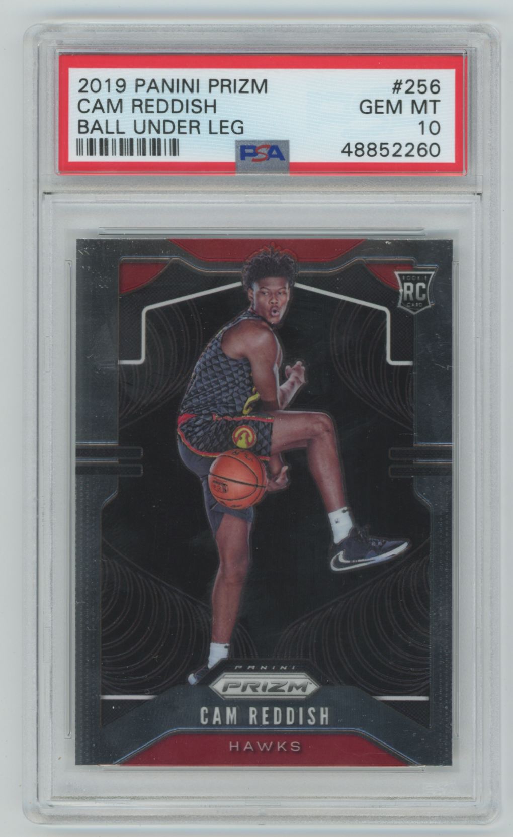 Cam Reddish 2019 Panini Prizm Ball Under Leg RC psa 10.0 #256 Atlanta Hawks