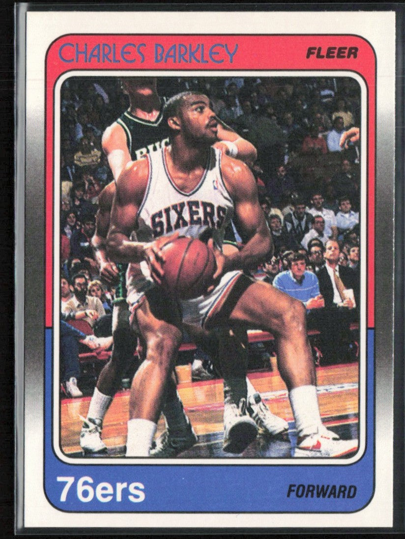 Charles Barkley 1988 Fleer #85 Philadelphia 76ers