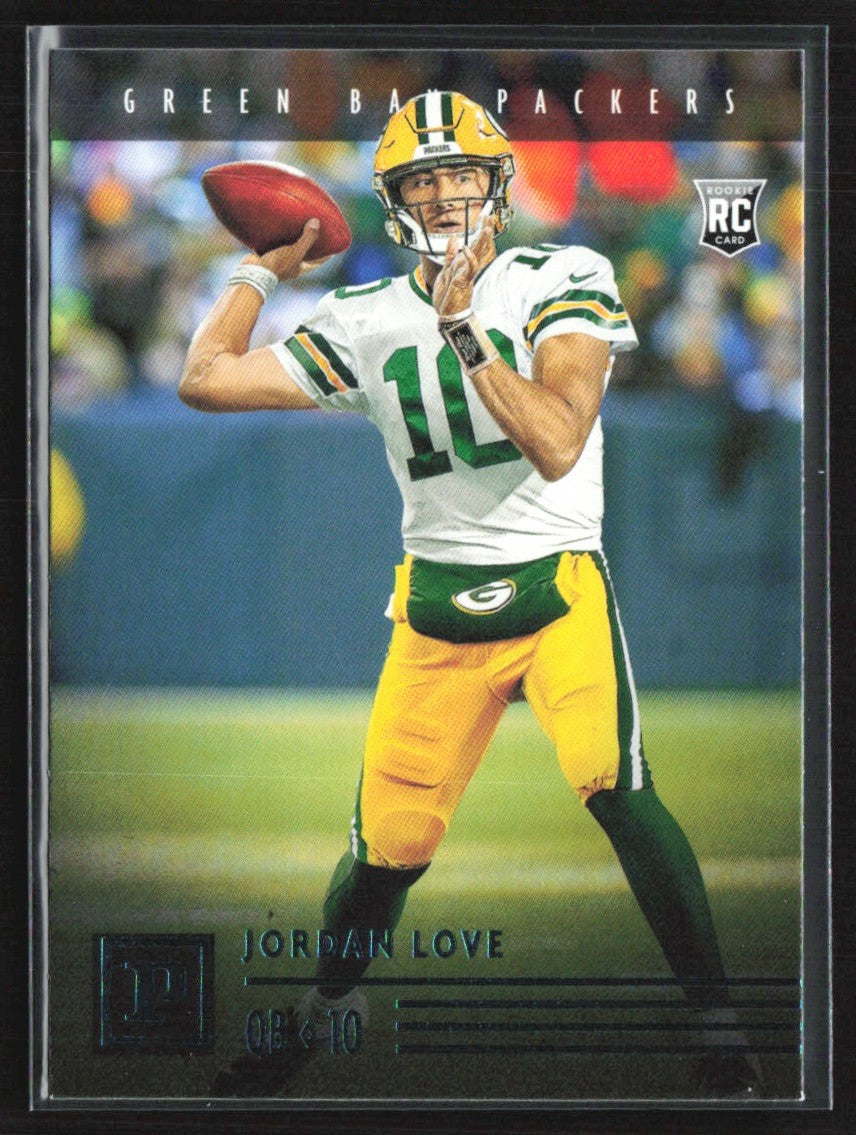 Jordan Love 2020 Panini Chronicles Green RC #PA-4 Green Bay Packers