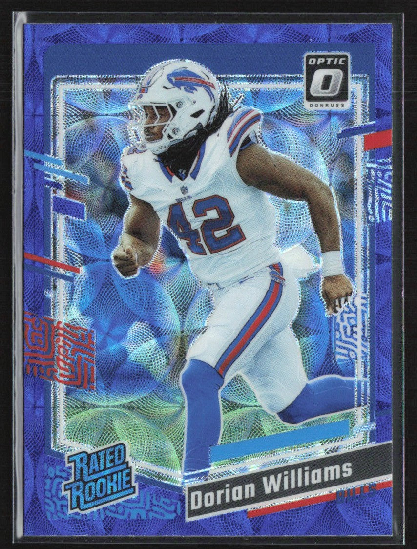 Dorian Williams 2023 Donruss Optic Blue Scope RC #212 Buffalo Bills