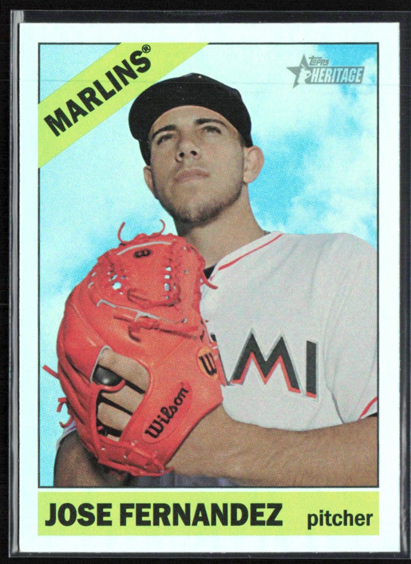 Jose Fernandez 2015 Topps Heritage Chrome Foil #THC-463 Miami Marlins