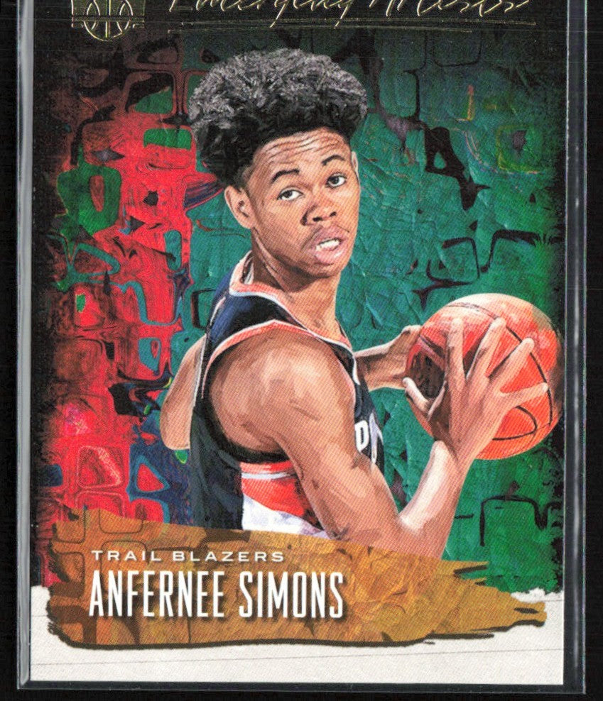 Anfernee Simons 2018 Panini Court Kings Emerging Artists RC #9