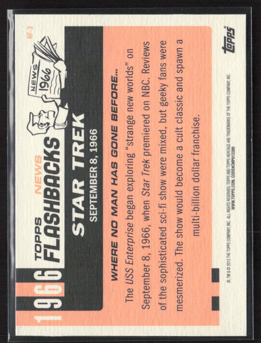 Star Trek 2015 Topps Heritage News Flashback #NF-3