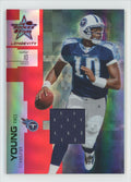 Vince Young 2007 Leaf Rookies & Stars Longevity Materials Ruby /250 Jersey #87