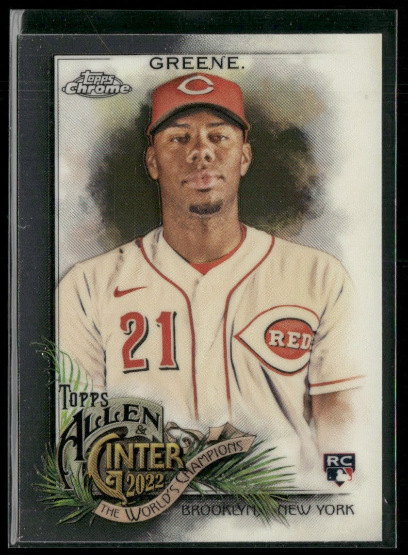 Hunter Greene 2022 Topps Allen & Ginter Chrome RC #209 Cincinnati Reds