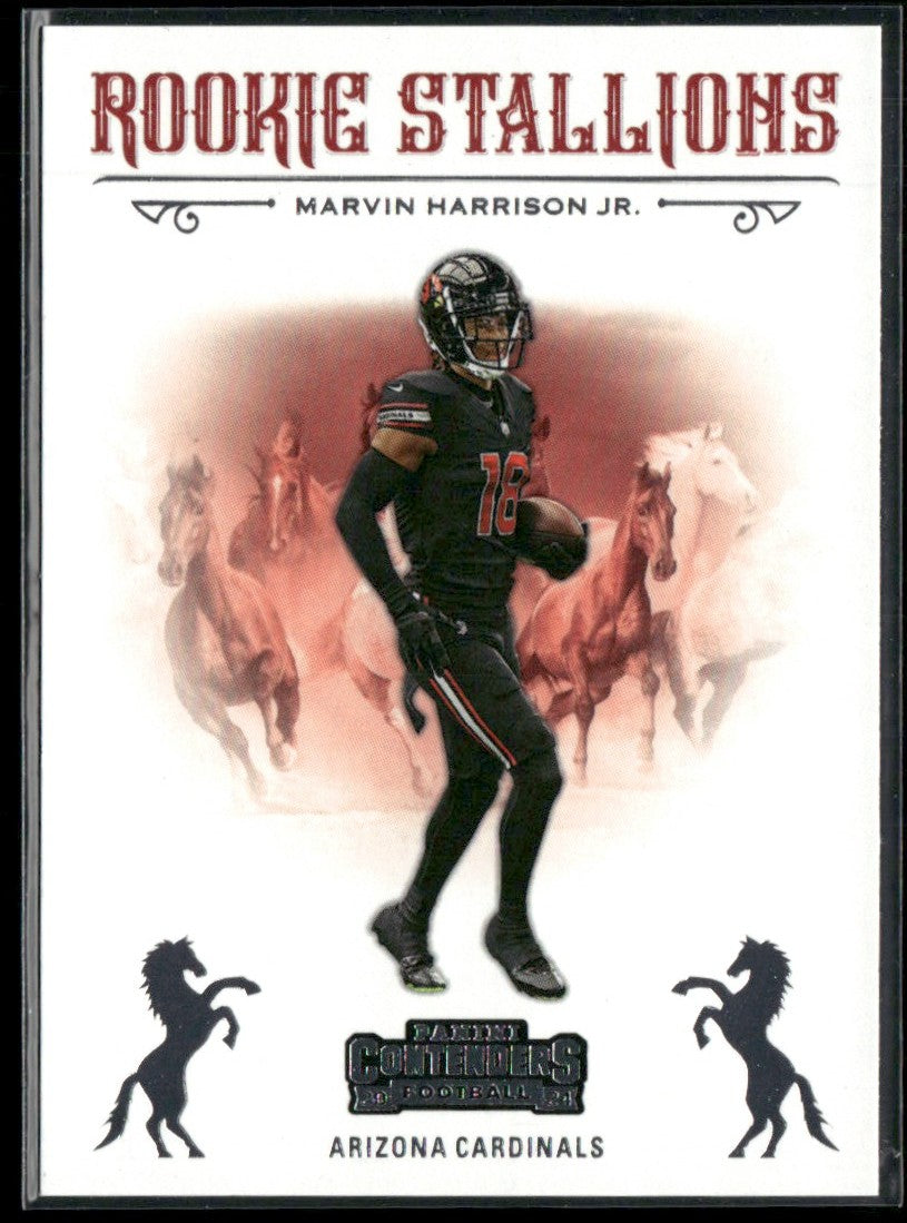 Marvin Harrison Jr. 2024 Panini Contenders Rookie Stallions RC #5