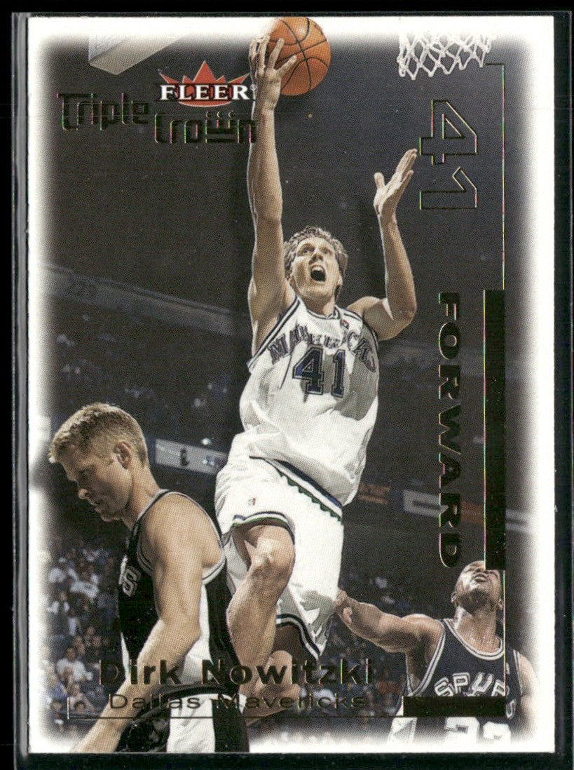 Dirk Nowitzki 2001 Fleer Triple Crown #130 Dallas Mavericks