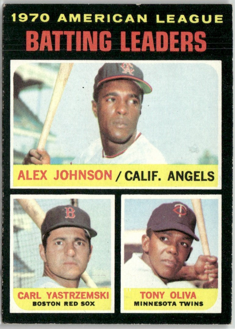 Johnson Oliva Yastrzemski 1971 Topps #61