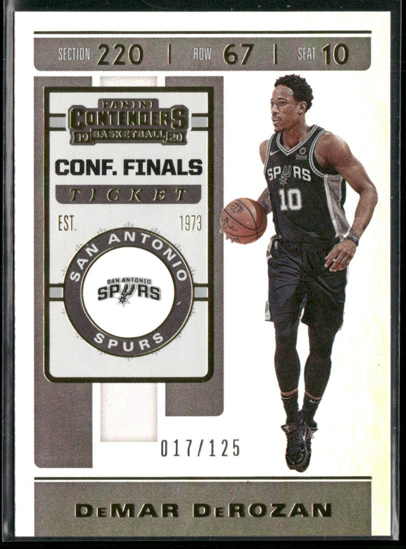 DeMar DeRozan 2019 Panini Contenders Conference Finals Ticket /125 #25