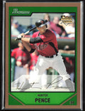 Hunter Pence 2007 Bowman Draft Gold RC #BDP25 Houston Astros