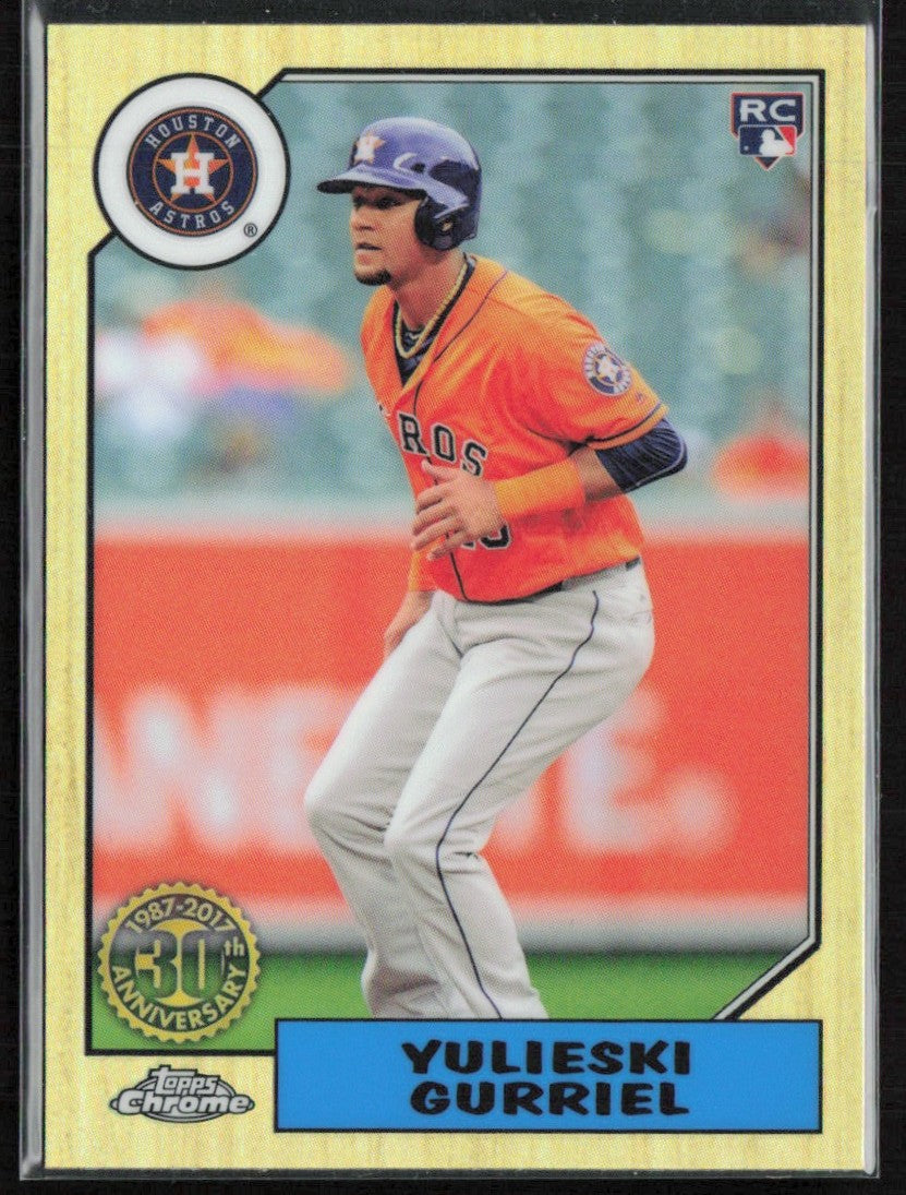 Yulieski Gurriel 2017 Topps Chrome 1987 Design RC #87T-23 Houston Astros