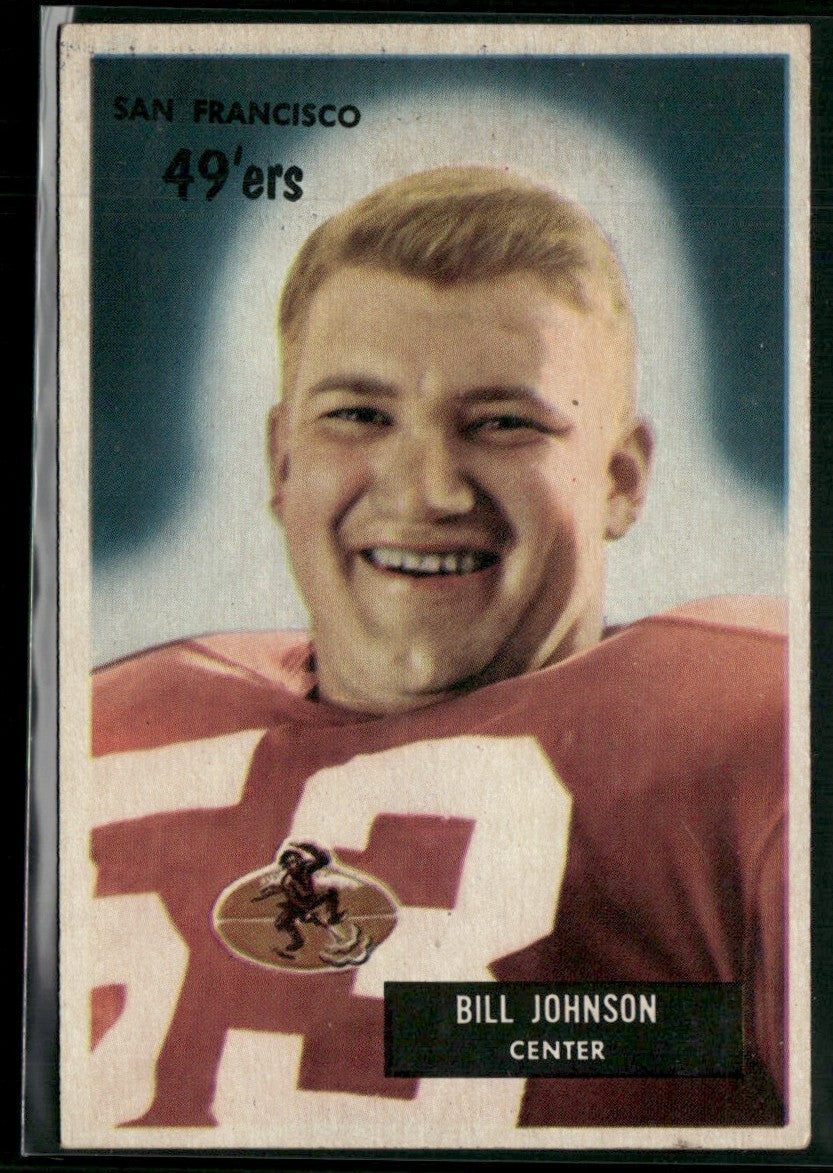 Bill Johnson 1955 Bowman #46 San Francisco 49ers