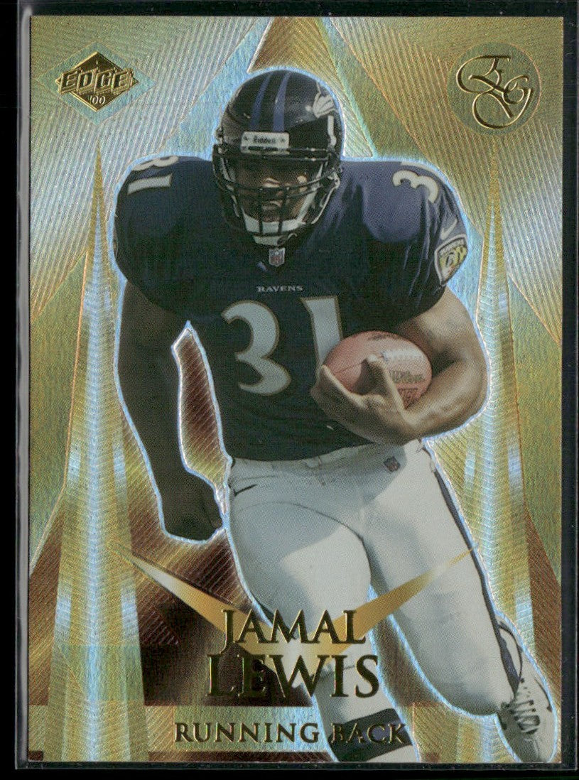 Jamal Lewis 2000 Collector's Edge Golden Edge RC /2000 #GE42 Baltimore Ravens