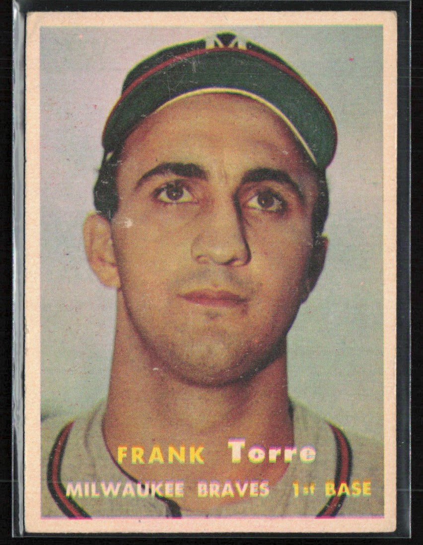 Frank Torre 1957 Topps #37 Milwaukee Braves