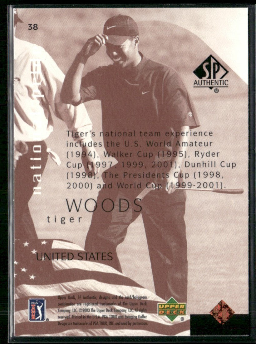 Tiger Woods 2003 SP Authentic National Pride #38
