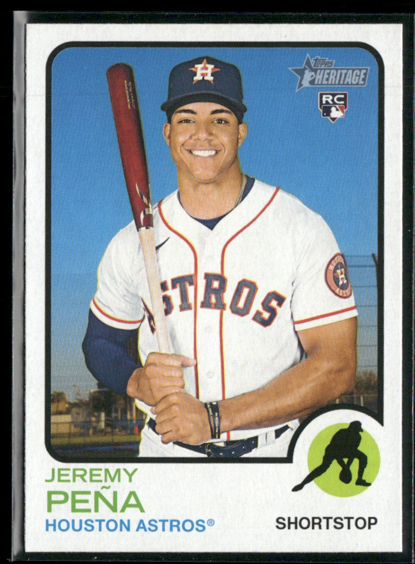 Jeremy Pena 2022 Topps Heritage High Number RC #629 Houston Astros