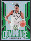 Giannis Antetokounmpo 2024 Panini Prizm Dominance Green #4 Milwaukee Bucks
