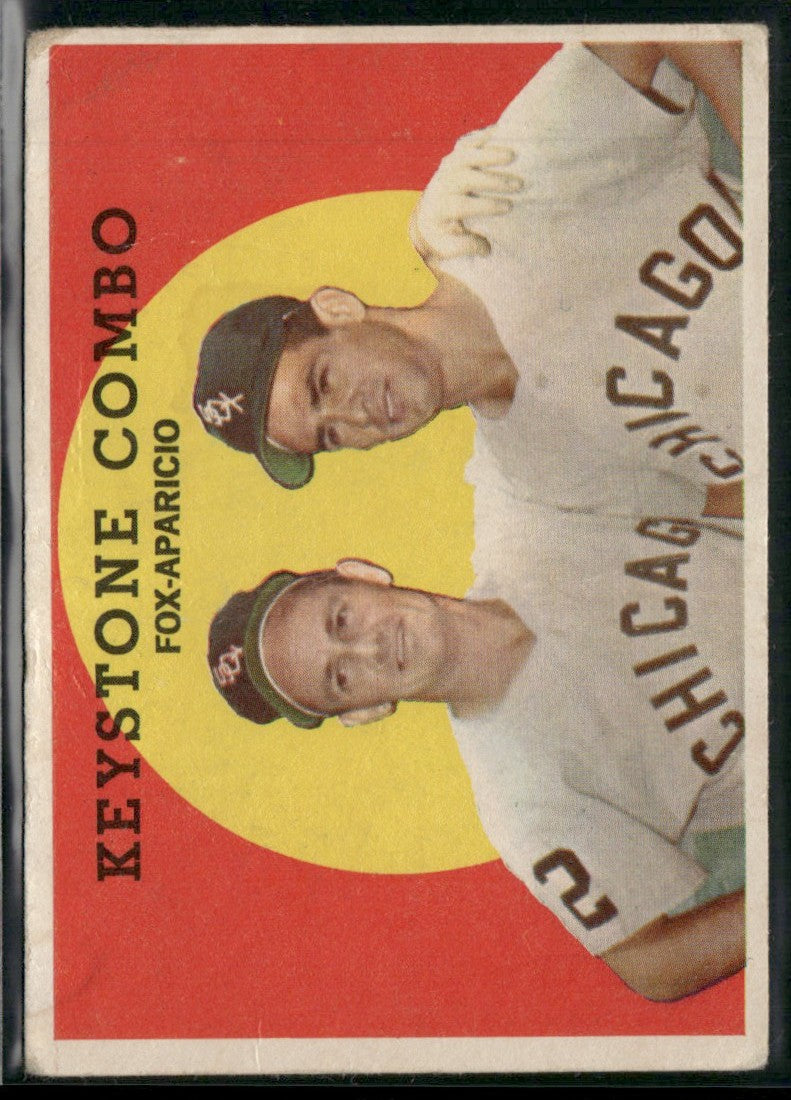 Keystone Combo (Fox/Aparicio) 1959 Topps #408 Chicago White Sox