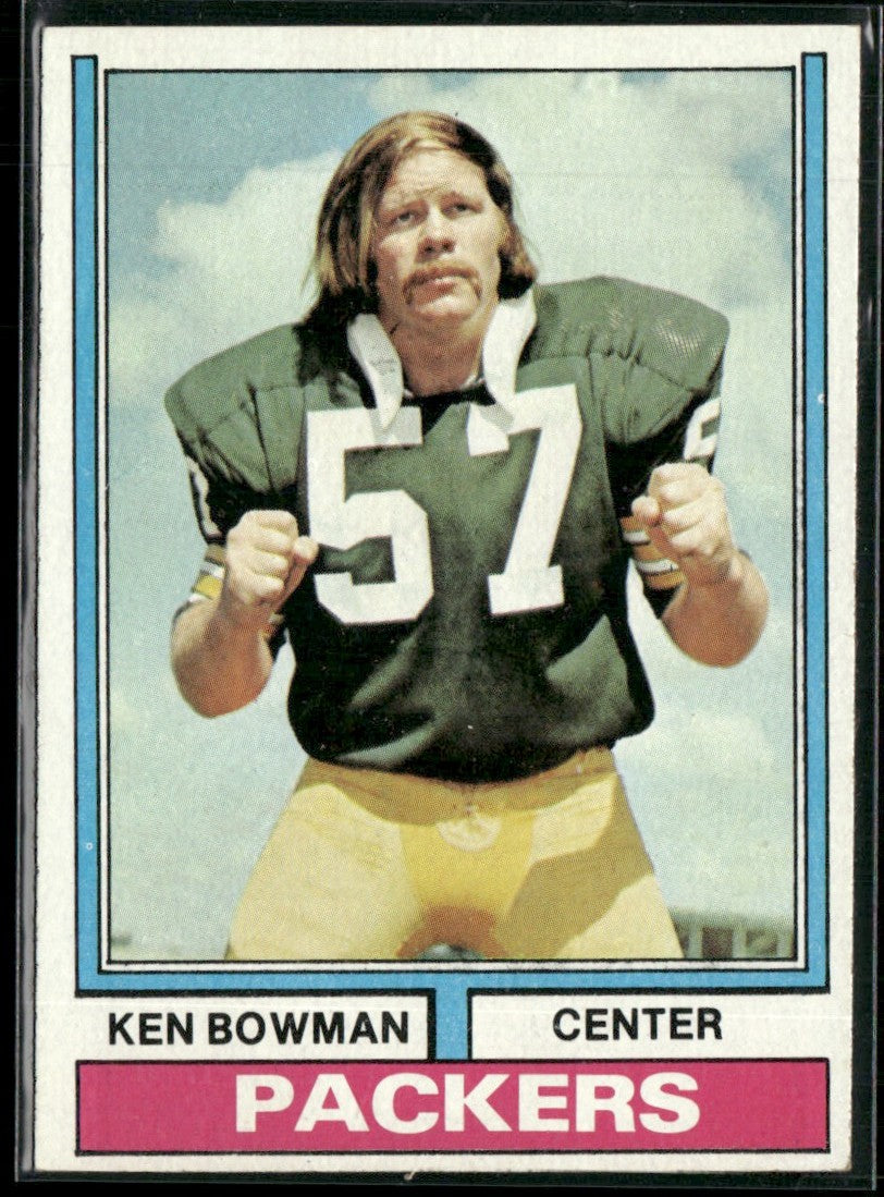Ken Bowman 1974 Topps #4 Green Bay Packers
