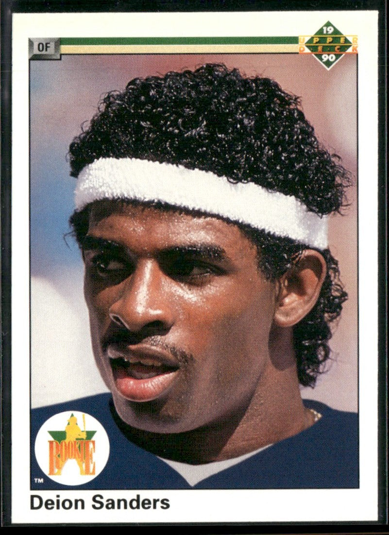 Deion Sanders 1990 Upper Deck RC #13 New York Yankees