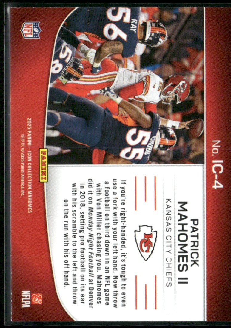Patrick Mahomes II 2025 Panini Icon Collection Highlights #IC-4