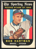 Bob Hartman 1959 Topps RC #128.0 Milwaukee Braves