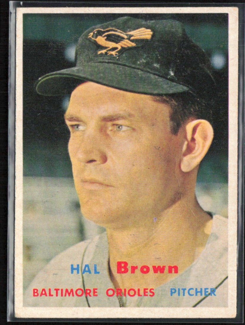 Hal Brown 1957 Topps #194 Baltimore Orioles