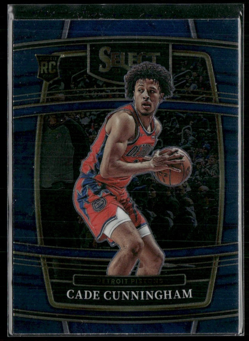 Cade Cunningham 2021 Panini Select Concourse Retail Blue RC #11 Detroit Pistons