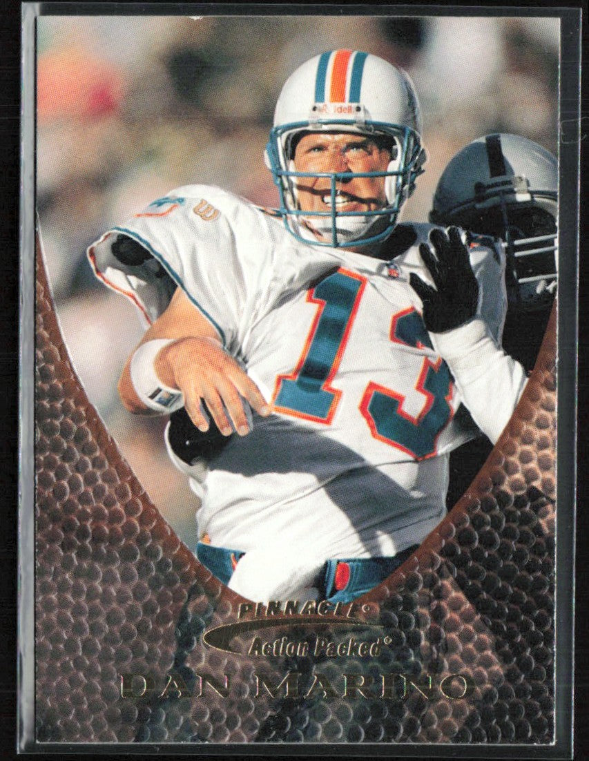 Dan Marino 1997 Pinnacle Action Packed #4 Miami Dolphins
